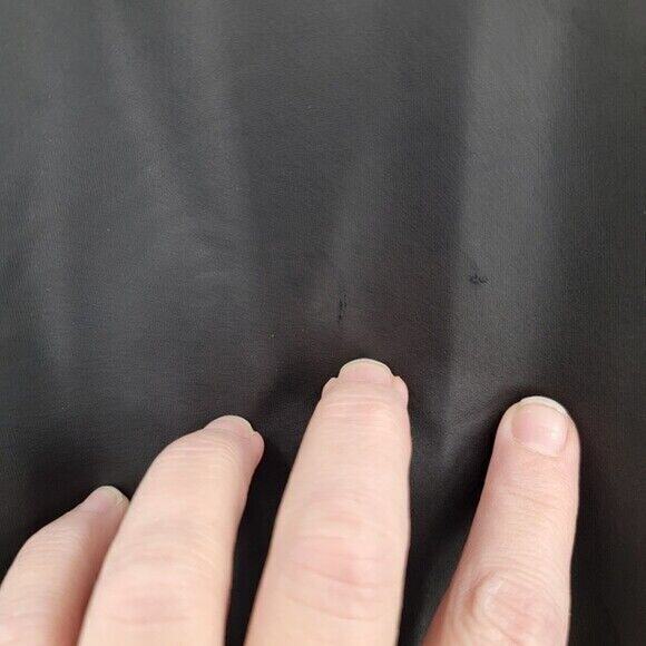 PrettyLittleThing Women's Black Faux Leather Lace Mini‎ Dress Size 0 - Picture 8 of 10